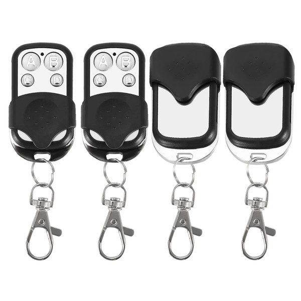 Schlüsselanhänger mit Fernbedienung, 433 MHz, kabellos, Fernbedienung, Schlüsselanhänger für Auto, Garagentor, Tor, 4 Stück