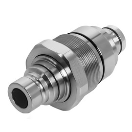 7246799 AT406474 Hydraulic Male Flat Face Quick Coupler Compatible with Bobcat 753 763 773 863 864 883 A770 Johnn Deeree 318E 319E 320E, 47396760 373-6967 V1311-77140