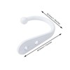 Faotup 10Pcs Wall Hooks J Hooks for Hanging Single Coat