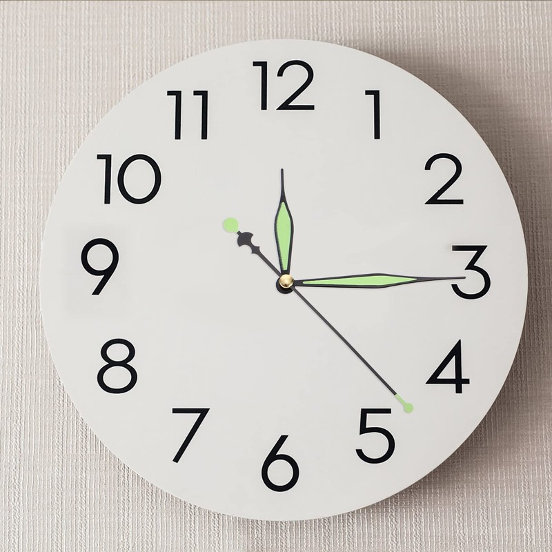 Glow in The Dark Clock Hands: 10 Sets Clock Mechanism
