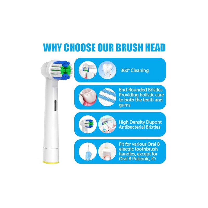12 Pack Replacement Toothbrush Heads for Oral-B