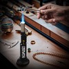 LEXIVON Butane Blow Torch, Refillable Upright Lighter with Adjustable Flame