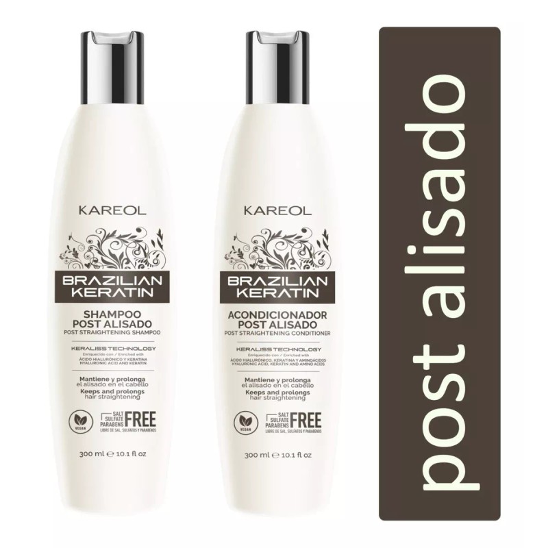 Kareol Alisado Brasileño · Para Cabello Fragil + Kit Post