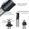 OLETBE Router Bit Set Architectural 41 PCS 1/2-Inch Shank ,