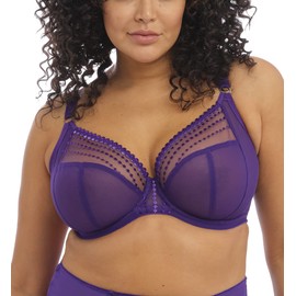Elomi Matilda Banded Plunge Underwire Bra (8900),40E,Iris