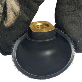 Stadea RBP103K 4" Rubber Backing Pad Extremely Flexible with Hook and Loop Backing - Arbor 5/8" 11