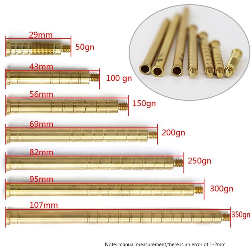 FUNTRESS 6pcs Archery Copper Insert Fit Id 6.2 mm Carbon