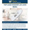 Whirlpool W11545554 OEM Top Load Washer Lid Lock Bezel