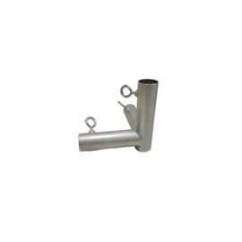 1” Canopy Pipe Support Fittings 90 Degree Pipe Brace Fitting (Receives 1" Diameter Pipe) (3-Way Corner Thru)