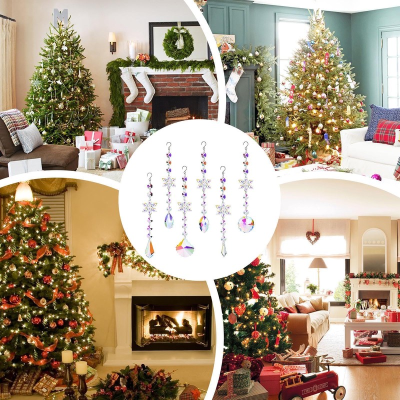 Crystal Snowflake Decoration for Christmas | Snowflake Acrylic Christmas Ornaments