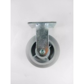 Hy-Weld 6" x 2" Non-Marking Rubber Caster - Rigid