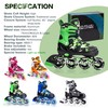 Kuxuan Skates Adjustable Inline Skates for Kids and Youth with