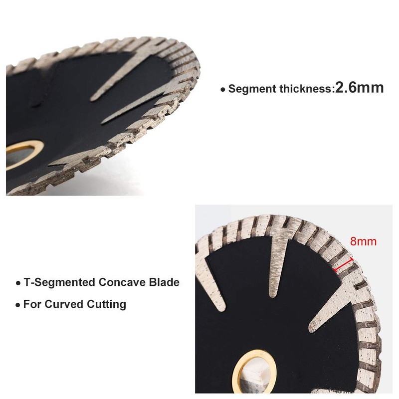 5 inch Diamond Concave Cutting Blade for Granite