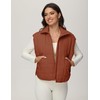 Xiaoxuemeng Puffer Vest Women Lightweight Zip Up Quilted Vest Padded