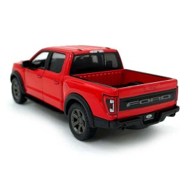 Kinsmart 2022 Ford F-150 Raptor Pickup 1:46 Scale Diecast Model Red by Kinsmart