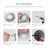 Rocollos Rechargeable Lighted Makeup Mirror, Vanity Mirror with 3 Color