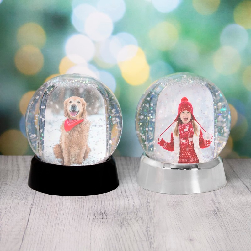 Neil Enterprises Inc. Mini Photo Snow Globe with Black Base
