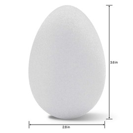 FloraCraft - Huevo (2 Unidades, 2,8 x 3,8 cm), Color Blanco