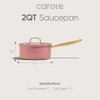 CAROTE 2QT Fully-Clad 3-Ply Stainless Steel Sauce Pan with Lid