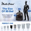 PLASTIC PRINCE 33 Gallon Garbage Bags High Density Black 33"
