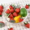 Luckforest Artificial Strawberries, 30 Pcs Small Lifelike Strawberries Plastic Fake