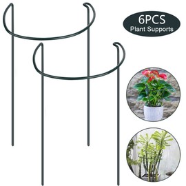 Plant Support Plant Stake Half Round Plant Support Ring Garden Flower Support Plant Support Stakes for Indoor Plants