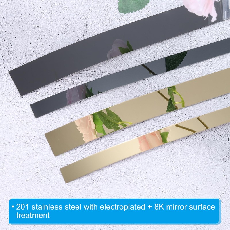 uxcell Peel Stick Trim, Molding & Wall Trim, Self-Adhesive Vinyl