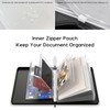 Important Document Organizer Zipper Binder, Fireproof Document Bag for Birth