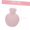BIUDECO 1Pc Chic Pink Ceramic Flower Vase for Home Decor