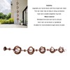 Hanging Rain Chain Metal Decorative Rotating Hollow Rain Chain for
