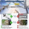 1/4" Wire Rope Kit, 100ft Stainless Steel Cable with 2Pcs