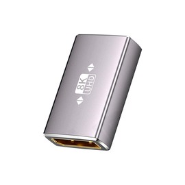 Duttek Displayport Relay Adapter Displayport Female to Female Relay Adapter DP1.4 DisplayPort Adapter 8K@60HZ UHD Video Display Port Extension Connector Suitable for Laptop TV with DP Port