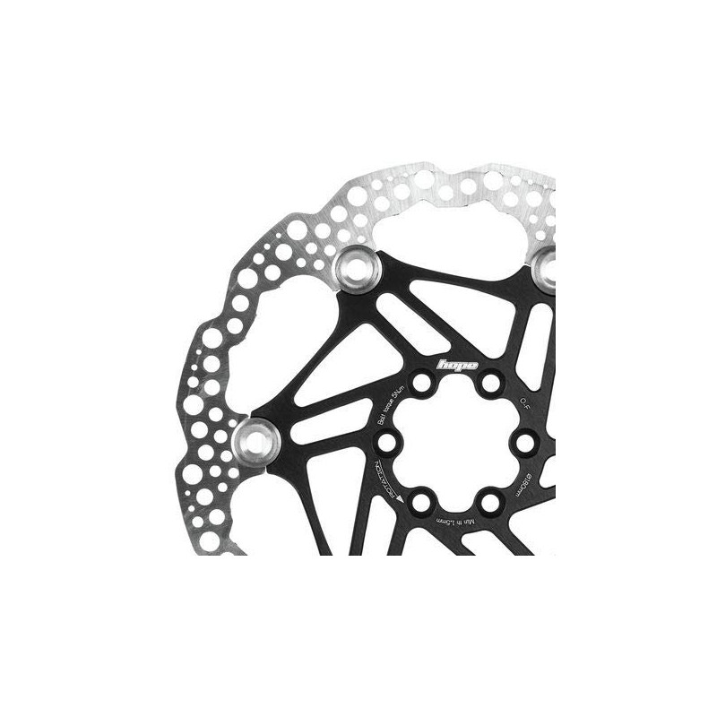 Hope Floating Disc Brake Rotor (Black, 160mm)