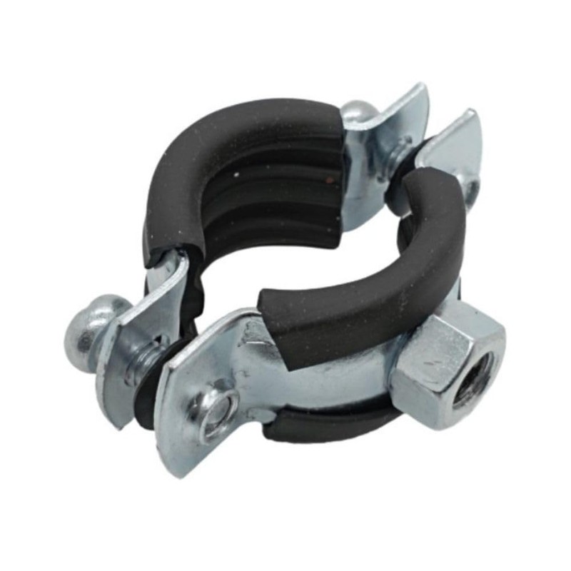 10x 48-53 mm Screw Pipe Clamps Galvanised Steel Pipe Clamps