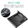 ELECOM PCA-LTSR8BK Laptop Stand, Foldable, Rotatable, Folded Size: Width 10.2