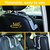 Amooca Headrest Hooks for Car Adjustable 4 Pack Vehicle Seat