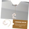 KONTONTY Unique Crystal Window Moon Pendant Decorative Hanging for Living