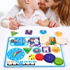 Sensory Board Alarm Clock Educational Wooden Sensory Activity Board Autism