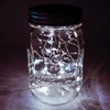 Sunshine Mason Co. Solar Mason Jar Fairy Firefly String Lights