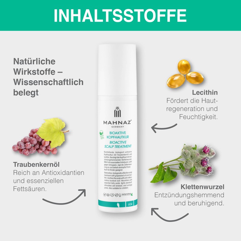 MAHNAZ® Bioactive Scalp Treatment, Soothing Intensive Care for Dry &