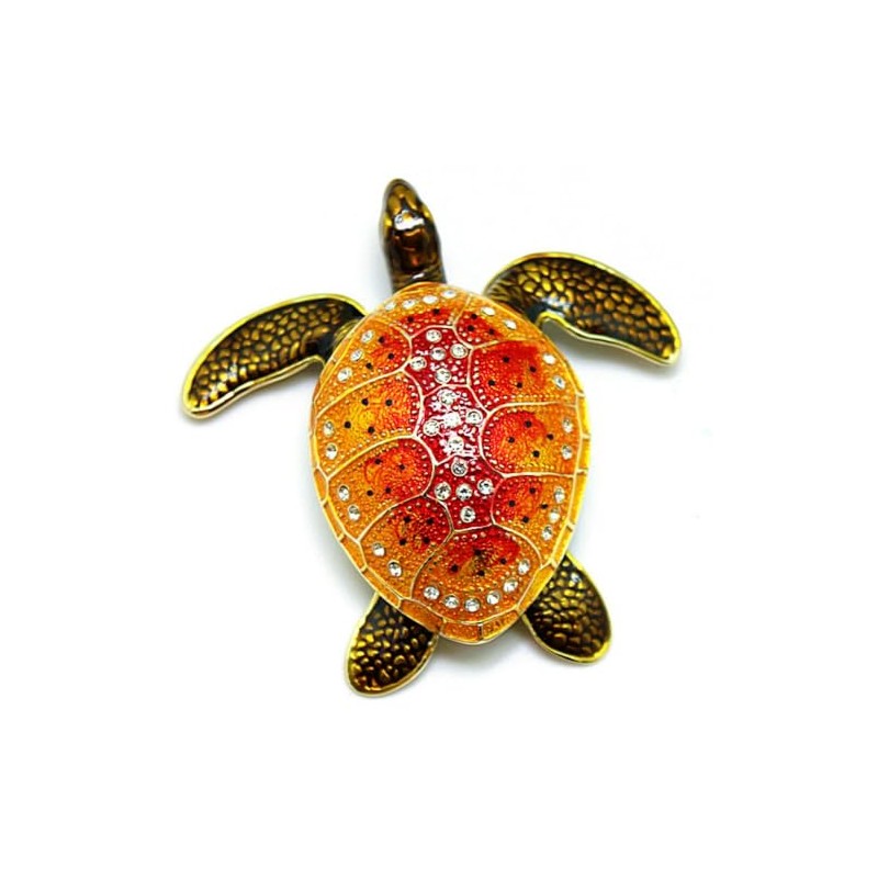 ARGENT FOREST Sea Turtle Trinket Box turtle Figurines Hinged Jewelry