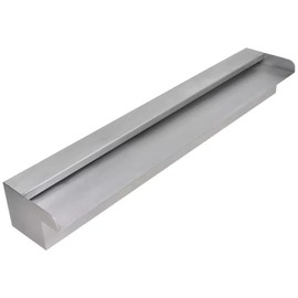 vidaXL Pool Fountain, Spillway for Swimming Pool Decoration Sheer Descent, Waterfall Fountain for Outdoor Garden Pond, Stainless Steel