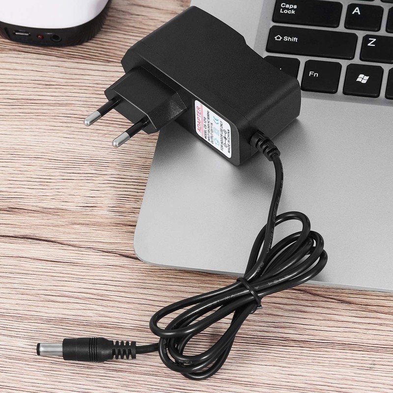 DC 12V 1A CCTV Camera Power Supply EU Plug (Black)