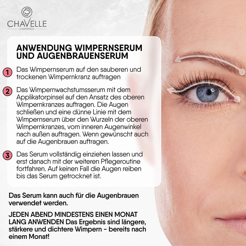 Chavelle Sensation Lash Eyelash Serum - Eyelash Serum for Long