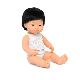 Miniland Doll 15'' Asian Boy with Down Syndrome (Box) - Made in Spain, Anatomically Correct, Quality, Inclusion