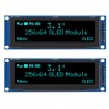 DWEII 2PCS 3.12 inch OLED Display 256x64 OLED LCD Display