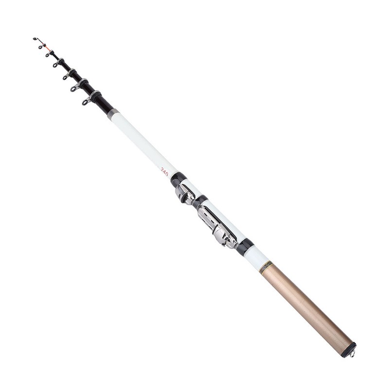 Portable Telescopic Fishing Rod Travel Spinning Fishing Pole Carbon Fiber