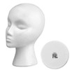11" 3 Pcs Wig Head - Tall Female Foam Mannequin