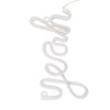 LED Neon Sign Yeah Shape Wall Decor Neon Night Light