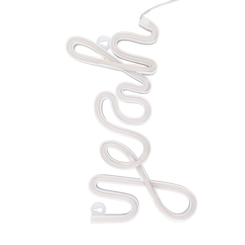 LED Neon Sign Yeah Shape Wall Decor Neon Night Light